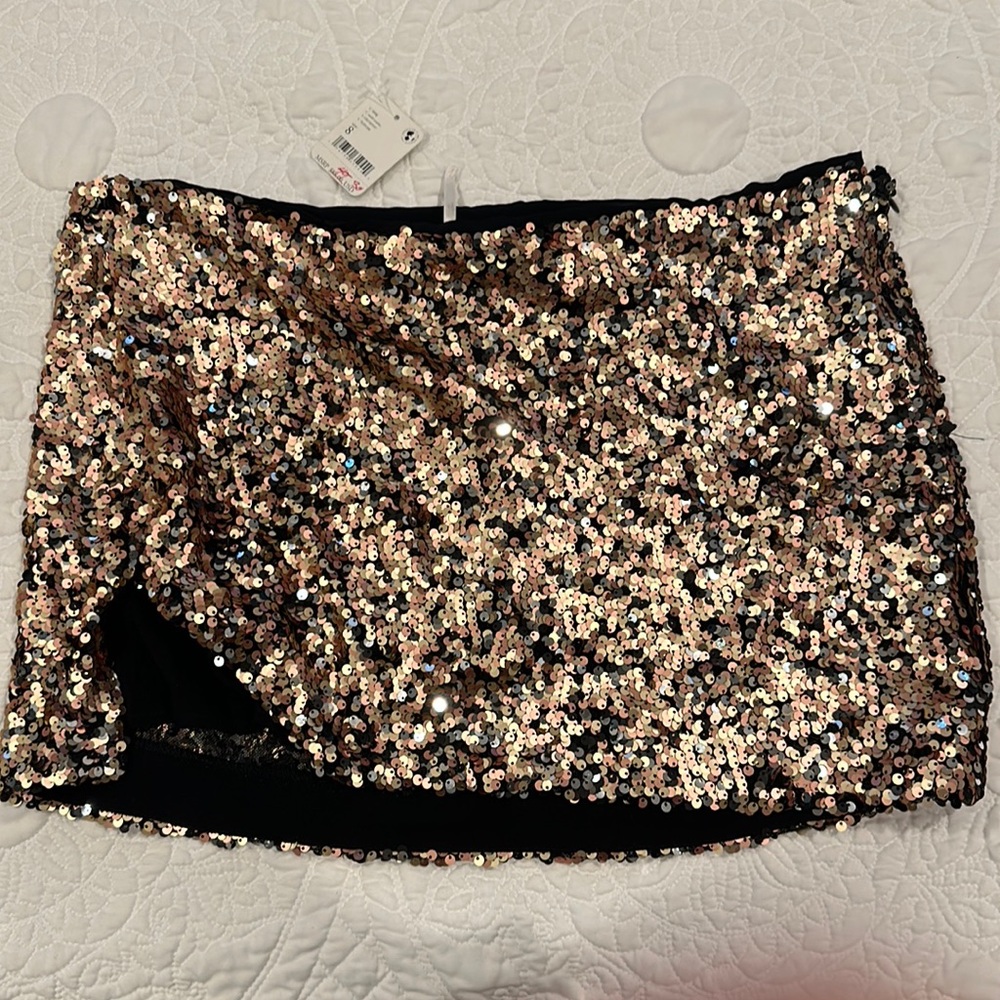 Free People Sequin Skirt